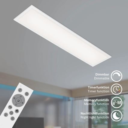 Brilo - Plafón regulable RGBW SLIM LED/24W/230V 3000-6500K 100x25 cm + control remoto