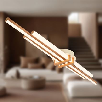 Brilo - Plafón TINKA LED/30W/230V 3000K color cobre