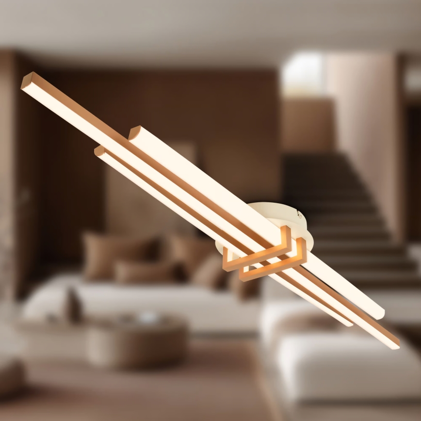 Brilo - Plafón TINKA LED/30W/230V 3000K color cobre