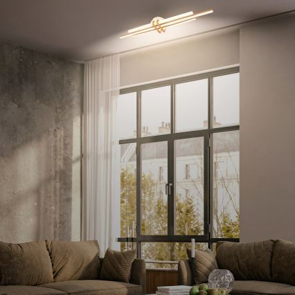 Brilo - Plafón TINKA LED/30W/230V 3000K color cobre