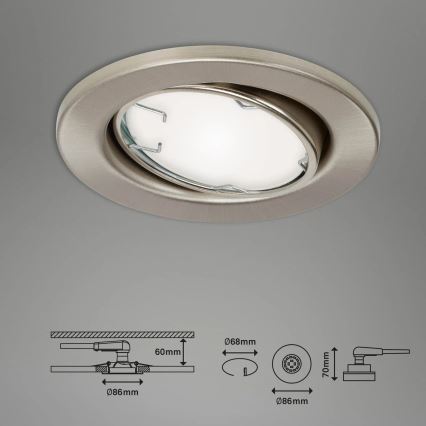 Brilo - SET 3x LED RGBW Lámpara de baño regulable 1xGU10/4,9W/230V 2700-6500K Wi-Fi Tuya IP23 + control remoto