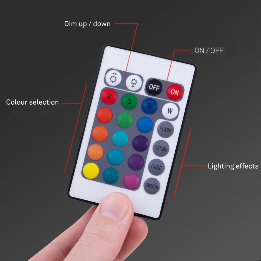 Brilo - Tira LED RGBW regulable 6,5m LED/18W/230V Wi-Fi Tuya + control remoto