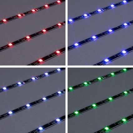 Brilo - Tira LED RGBW regulable diá. TV 3m LED/2,5W/USB + control remoto