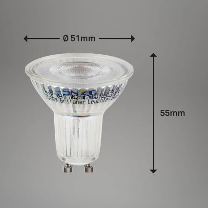 Briloner 0548-003 - SET 10x Bombilla LED GU10/3,5W/230V 3000K