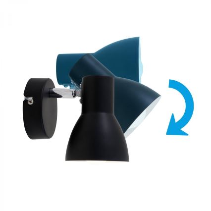 Briloner 10698889 - Foco de pared 1xE14/25W/230V negro