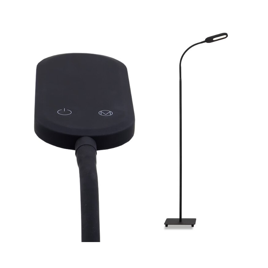 Briloner 1297-015 - Lámpara de pie flexible LED regulable LED/6,6W/230V 3000K/4000K/6000K