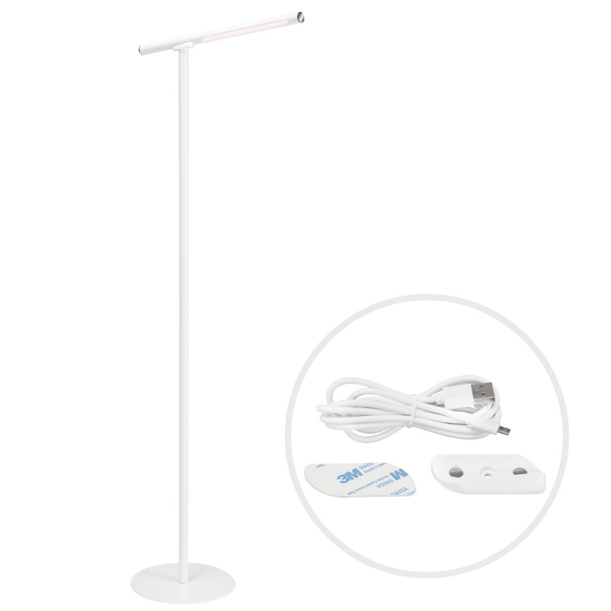 Briloner 1384-016 - Lámpara de pie LED táctil regulable 2en1 EVERYWHERE LED/2,3W/5V 2000 mAh