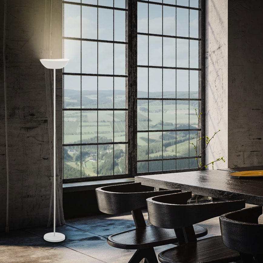 Briloner 1500016 - Lámpara de pie LED regulable ESTATE LED/8W/5V 4000 mAh blanca