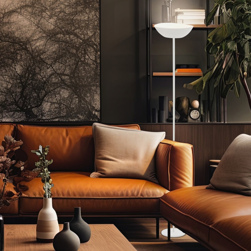 Briloner 1500016 - Lámpara de pie LED regulable ESTATE LED/8W/5V 4000 mAh blanca