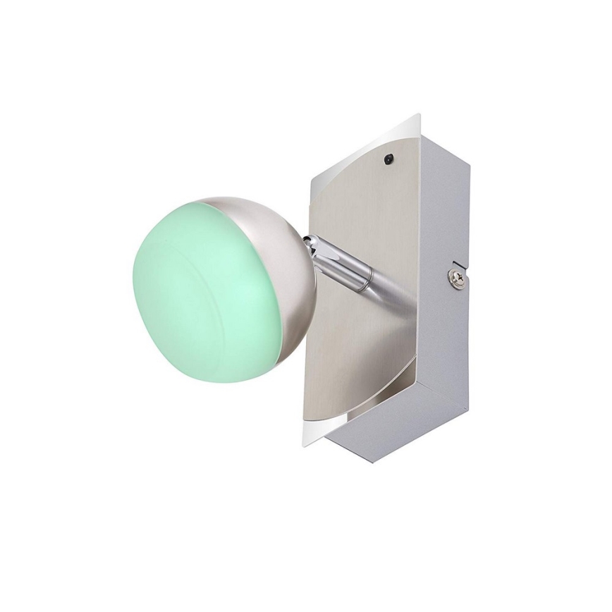 Briloner 2040-012 - Foco LED RGB regulable 1xLED/3,3W/230V + mando a distancia