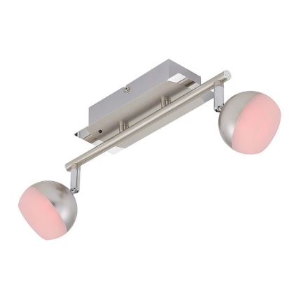 Briloner 2040-022 - LED RGB Foco regulable 2xLED/3,3W/230V + control remoto
