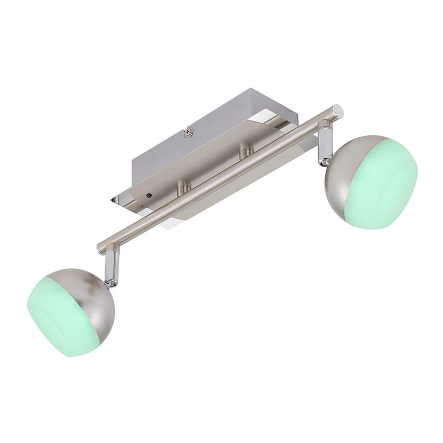 Briloner 2040-022 - LED RGB Foco regulable 2xLED/3,3W/230V + control remoto