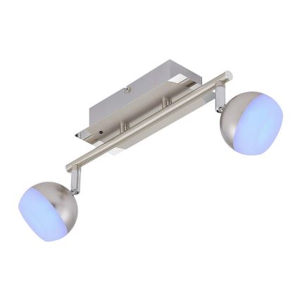 Briloner 2040-022 - LED RGB Foco regulable 2xLED/3,3W/230V + control remoto