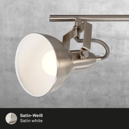 Briloner 2049-042 - Lámpara de techo con 4 focos 4xE14/40W/230V plateada