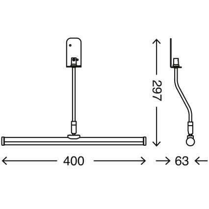 Briloner 2058-018 - Iluminación LED para baño con espejo SPLASH LED/5,5W/230V IP23