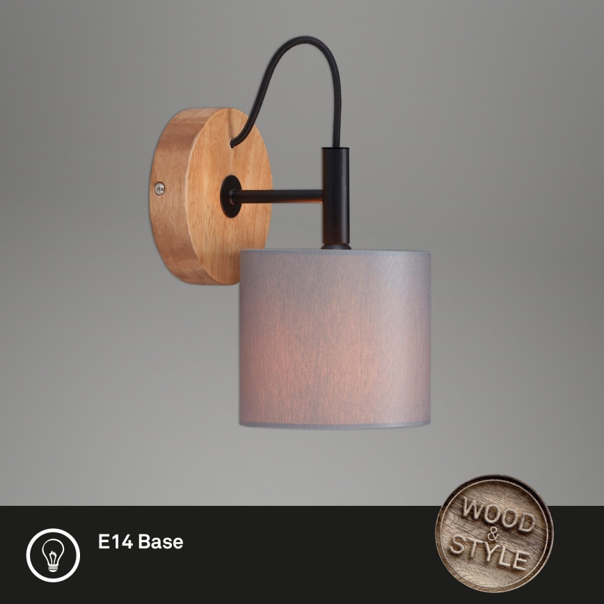 Briloner 2075-014 - Aplique de pared RHON 1xE14/25W/230V