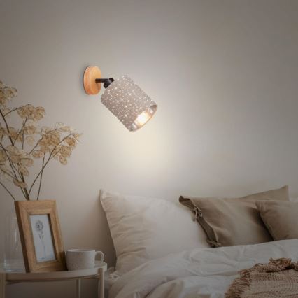 Briloner 2078-011 - Foco de pared SPOTLIGHT 1xE27/25W/230V beige