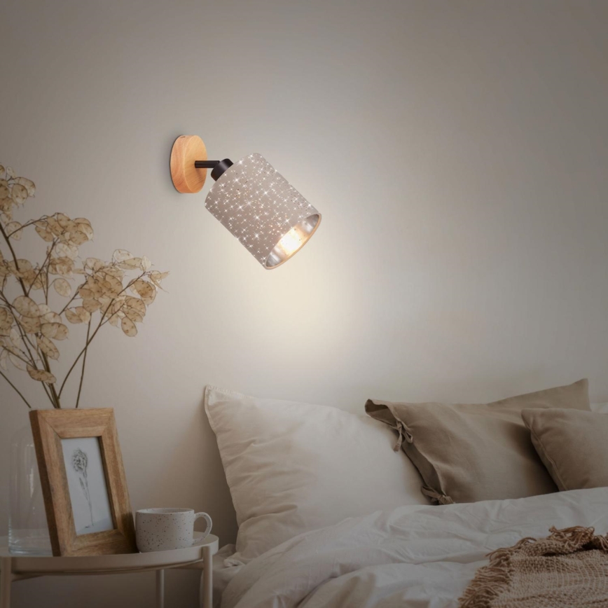 Briloner 2078-011 - Foco de pared SPOTLIGHT 1xE27/25W/230V beige