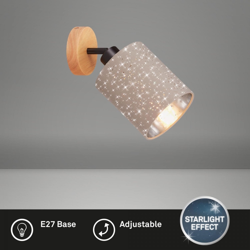 Briloner 2078-011 - Foco de pared SPOTLIGHT 1xE27/25W/230V beige