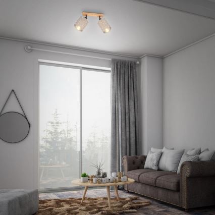 Briloner 2078-021 - Foco SPOTLIGHT 2xE27/25W/230V beige