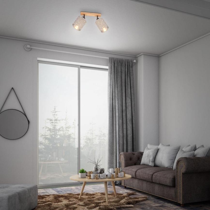 Briloner 2078-021 - Foco SPOTLIGHT 2xE27/25W/230V beige