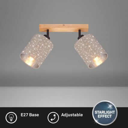 Briloner 2078-021 - Foco SPOTLIGHT 2xE27/25W/230V beige