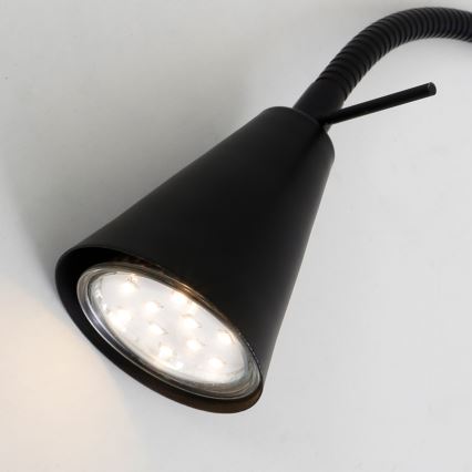 Briloner 2082-015 - Aplique LED COMFORT LIGHT 1xGU10/5W/230V negro
