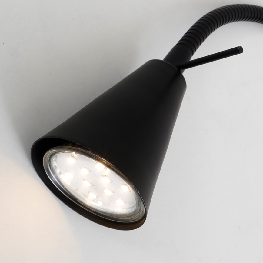 Briloner 2082-015 - Aplique LED COMFORT LIGHT 1xGU10/5W/230V negro