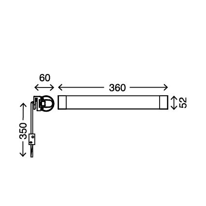 Briloner - 2135-018 - Iluminación para espejo SURF T5 G5/8W/230V