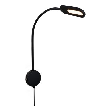 Briloner 2177015 - Aplique LED flexible regulable LED/6W/230V negro