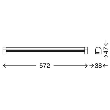 Briloner 2243-118 - Iluminación LED regulable para espejos de baño COOL&COSY LED/10W/230V 2700/4000K IP44