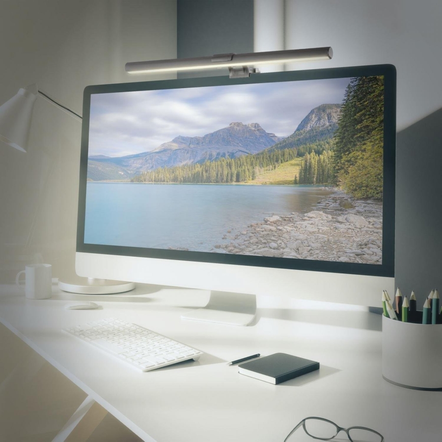 Briloner 2303-015 - Iluminación LED regulable para monitores LED/3,5W/230V 2700/4000/6500K