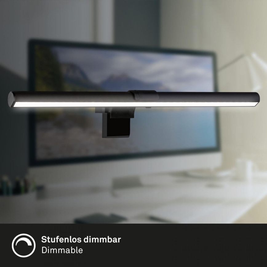 Briloner 2303-015 - Iluminación LED regulable para monitores LED/3,5W/230V 2700/4000/6500K