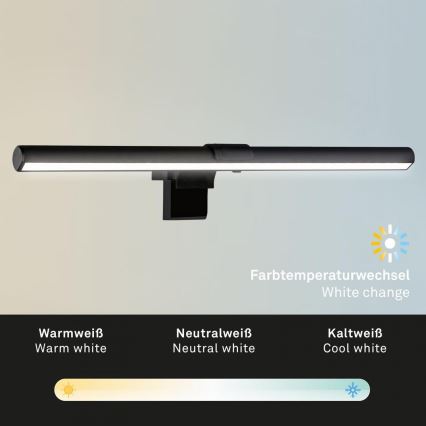 Briloner 2303-015 - Iluminación LED regulable para monitores LED/3,5W/230V 2700/4000/6500K