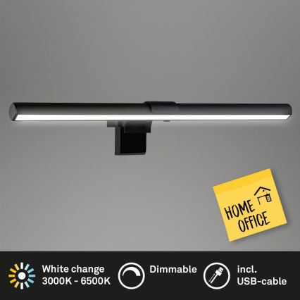 Briloner 2303-015 - Iluminación LED regulable para monitores LED/3,5W/230V 2700/4000/6500K