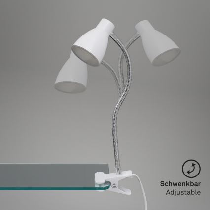 Briloner 2615-016P - Lámpara LED con pinza GRIP LED/2,5W/230V blanco