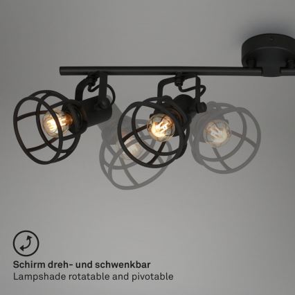 Briloner 2669-045 - Foco RETRO 4xE14/25W/230V