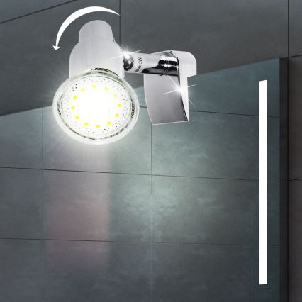 Briloner 2792-018 - Iluminación LED para espejos SPLASH 1xGU10/3W/230V