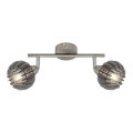 Briloner 2852- 026 - Foco RETRO 2xE14/5,5W/230V árbol de caucho