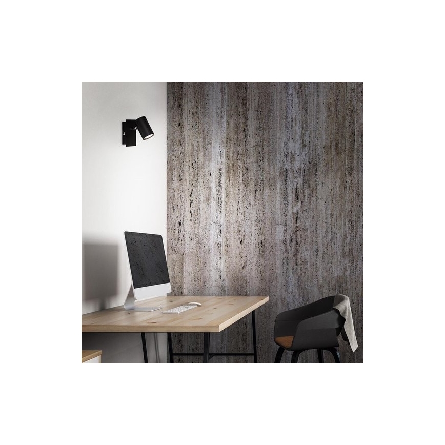 Briloner 2857-015 - Foco de pared SPOT 1xGU10/40W/230V negro