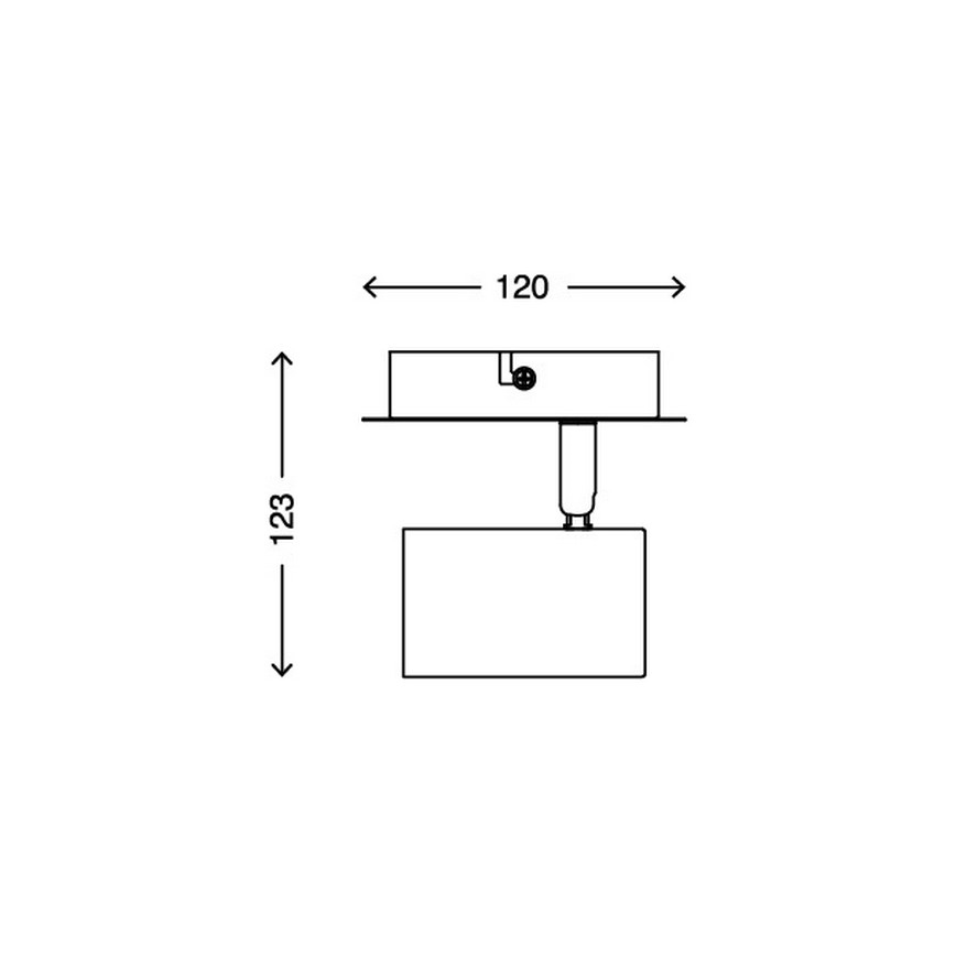 Briloner 2857-016 - Foco de pared SPOT 1xGU10/40W/230V blanco