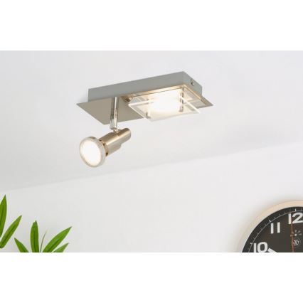 Briloner 2879-022 - LED Plafón COMBINATA 1xGU10/3W + LED/5W/230V