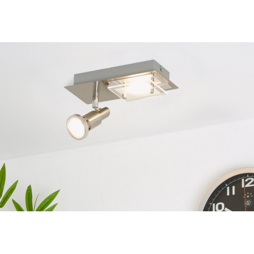 Briloner 2879-022 - LED Plafón COMBINATA 1xGU10/3W + LED/5W/230V
