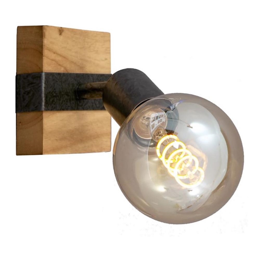 Briloner 2900-011 - Foco de pared WOOD BASIC 1xE27/25W/230V