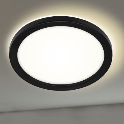Briloner 3008-015 - Plafón LED LED/8W/230V diá. 21 cm negro IP44