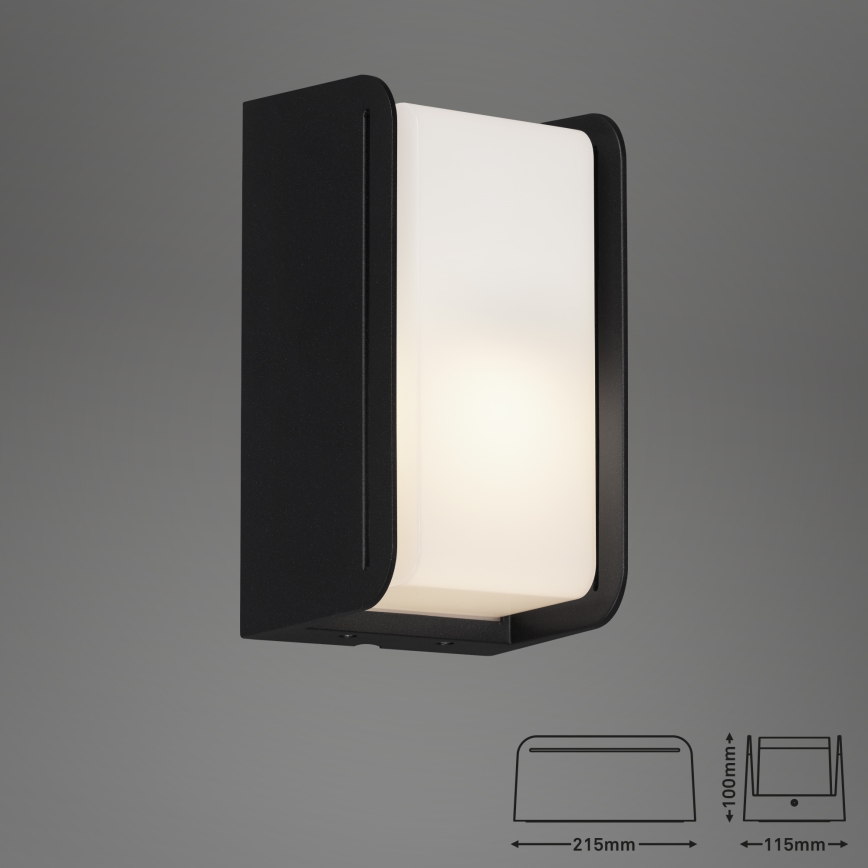 Briloner 3016-015 - Aplique de exterior BOKS 1xE27/12W/230V IP44
