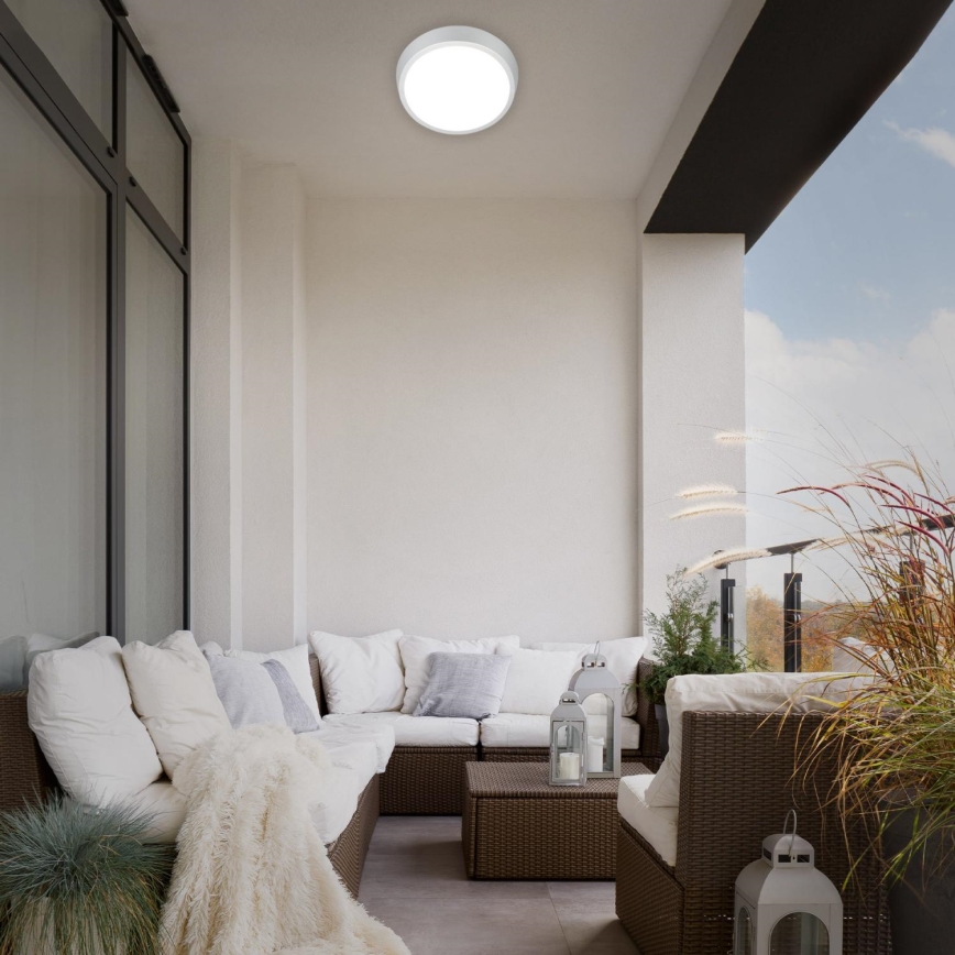 Briloner 3018-014 - Plafón LED de baño HAGEN LED/24W/230V IP44 blanco