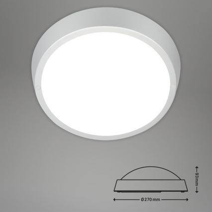 Briloner 3018-014 - Plafón LED de baño HAGEN LED/24W/230V IP44 blanco
