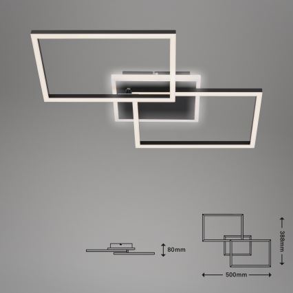 Briloner 3049-015 - Plafón LED regulable FRAME LED/40W/230V + control remoto