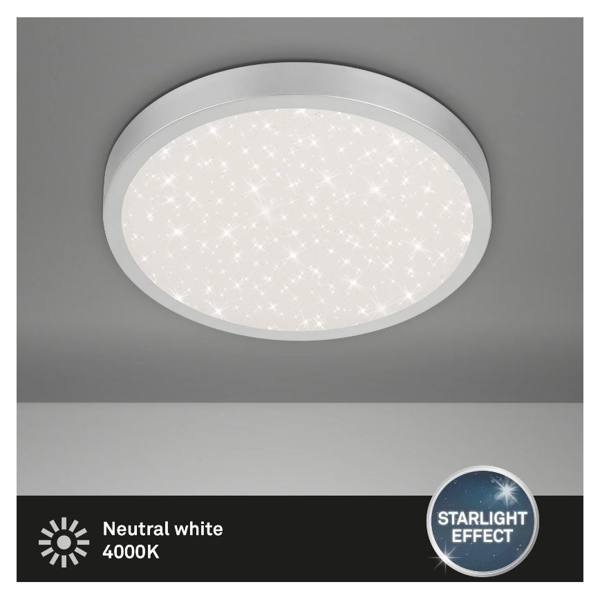 Briloner 3071-014 - Plafón LED RUNA LED/24W/230V plata